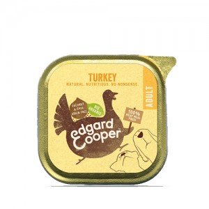 Edgard & Cooper Biologisch Adult Dog Kalkoen Kuipje - 17 x 100g