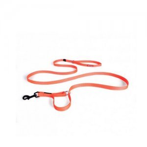 EzyDog Vario 4 lijn - Neon Oranje - 12mm - Lite Leash