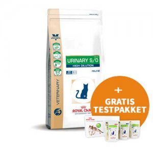 Royal Canin Urinary S/O High Dilution kat 3.5 kg + GRATIS 3 zakjes natvoer