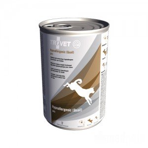 TROVET Hypoallergenic QPD (Quail) Hond - 12 x 400 gr blikken