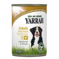 Yarrah - Natvoer Hond Blik Chunks met Kip Bio - 12 x 405 g