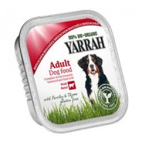 Yarrah - Natvoer Hond Kuipje Chunks met Rund Bio - 14 x 150 g