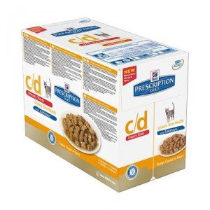 Hill&apos;s c/d - Urinary Stress - Feline - Salmon maaltijdzakjes 48x 85 gr