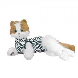 Medical Pet Shirt Kat Zebra Print - S