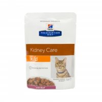 Hill&apos;s k/d - Feline maaltijdzakjes Beef 12x 85 gr