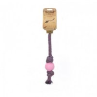 Beco Ball on Rope - Small - Roze