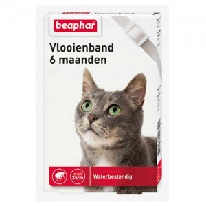 Beaphar Vlooienband Kat - 6 maanden - Wit