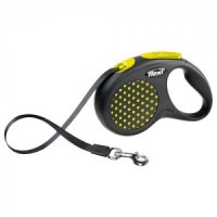 Flexi Rollijn Design - Tape Leash - M/ L - Geel