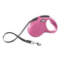 Flexi Rollijn New Classic - Tape Leash - S - Roze