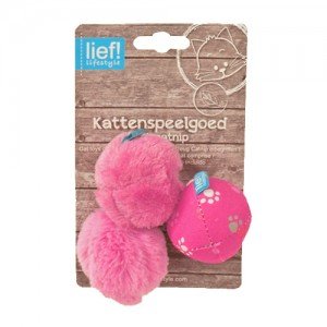 lief! Girls Kattenspeelgoed - Balletjes (3 st.)