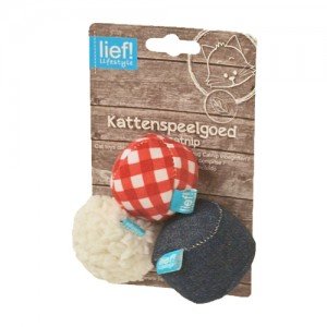 lief! Unisex Kattenspeelgoed - Balletjes (3 st.)