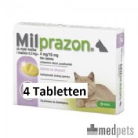 Milprazon kleine kat (4 mg) - 4 tabletten