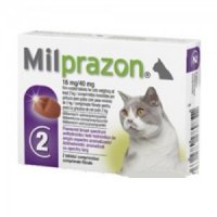 Milprazon grote kat (16 mg) - 2 tabletten