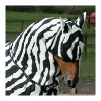 Bucas Buzz Off Zebra Fly Mask - M