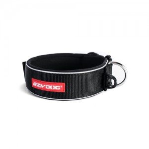 EzyDog Neo Wide Halsband - L - Zwart