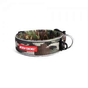 EzyDog Neo Wide Halsband - L - Groen Camouflage