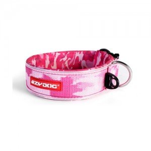 EzyDog Neo Wide Halsband - L - Roze Camouflage