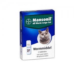 Mansonil All Worm Large Cat - 2 tabletten