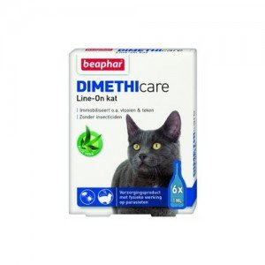 Beaphar DIMETHIcare Line-on Kat - 6 pipetten