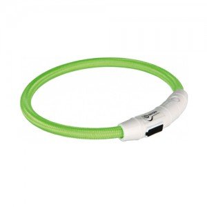 Trixie USB Flash Light Ring - XS/S - Groen