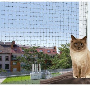 Trixie Net voor Balkon Reinforced - Olijfgroen - 2 x 1.5 m