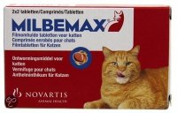 Milbemax kat 2x2 stuks ontwormingstabletten