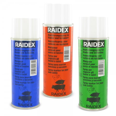 Merkspray Raidex rundvee/varkens 400ml div. kleuren