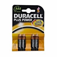 Duracell Plus Power AAA mini penlite batterij LR03/AAA 1.5v 4 stuks