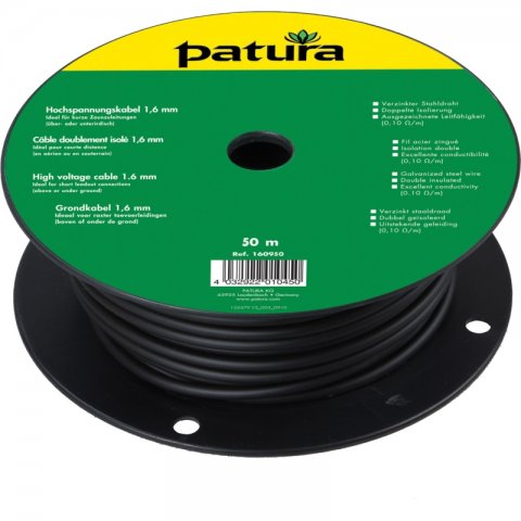 Patura grondkabel 1.6mm op 100m rol