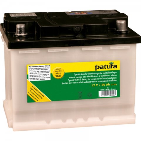 Patura speciale 12V accu voor schrikdraadapparaten