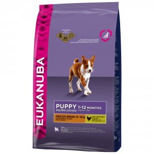 Eukanuba Puppy & junior Mediumbreed kip Hondenvoer 3 kg OP is OP