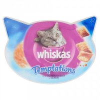 Whiskas Temptations zalm Kattensnoep 60 gram