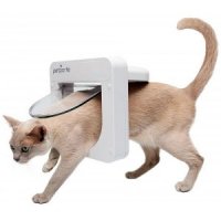 Staywell Pet Porte Microchip Kattenluik wit Per stuk