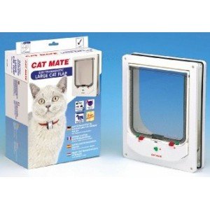 Cat Mate 256 Large Electromagnetic Catflap Kattenluik Wit