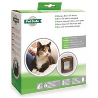 Staywell Manual Deluxe 4 Way Locking Kattenluik Bruin (320)