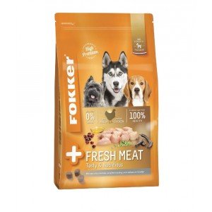 Fokker +Fresh Meat hondenvoer 2 x 2,5 kg