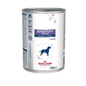 Royal Canin Veterinary Diet Sensitivity Control (blik chicken & rice) hondenvoer 1 tray (12 blikken)