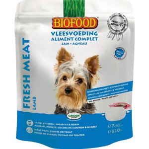 Biofood Vleesvoeding Lam hondenvoer Per 2 verpakkingen