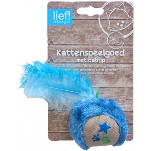 Lief! Crinkle Ball Boys kattenspeelgoed Per stuk