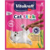 Vitakraft Catsticks Mini Kip/kattengras Kattensnoep 3 stuks