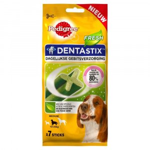 Dentastix Fresh Medium hondensnack tot 10-25 kg 1 x 7 sticks