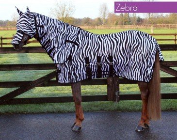 QHP Vliegendeken Zebra met hals en masker