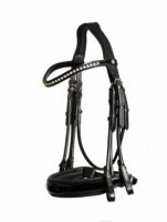 LJ Kandaren New Pro Dressage Lak/ rondgenaaid - Black / white