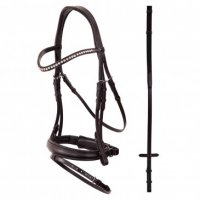 ANKY Bridle ATH15008 Printed Crank Noseband m/teugels