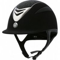 Equitheme Helm Air microfiber m/glitter