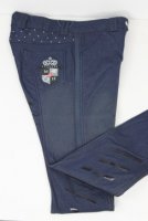 Mink Horse Rijbroek Equestrian Star Crystal Denim