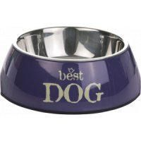 Melamine eetbak Best Dog - Blauw-18 x 6.5 cm