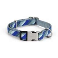 Nylon honden halsband diago blauw - 20-30 cm x 10 mm