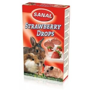 Sanal aardbeien druppels voor knaagdieren