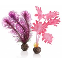 BiOrb zeewier set klein roze aquarium decoratie